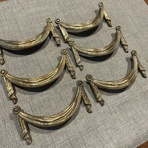 6 vintage 4inch metal drawer handles